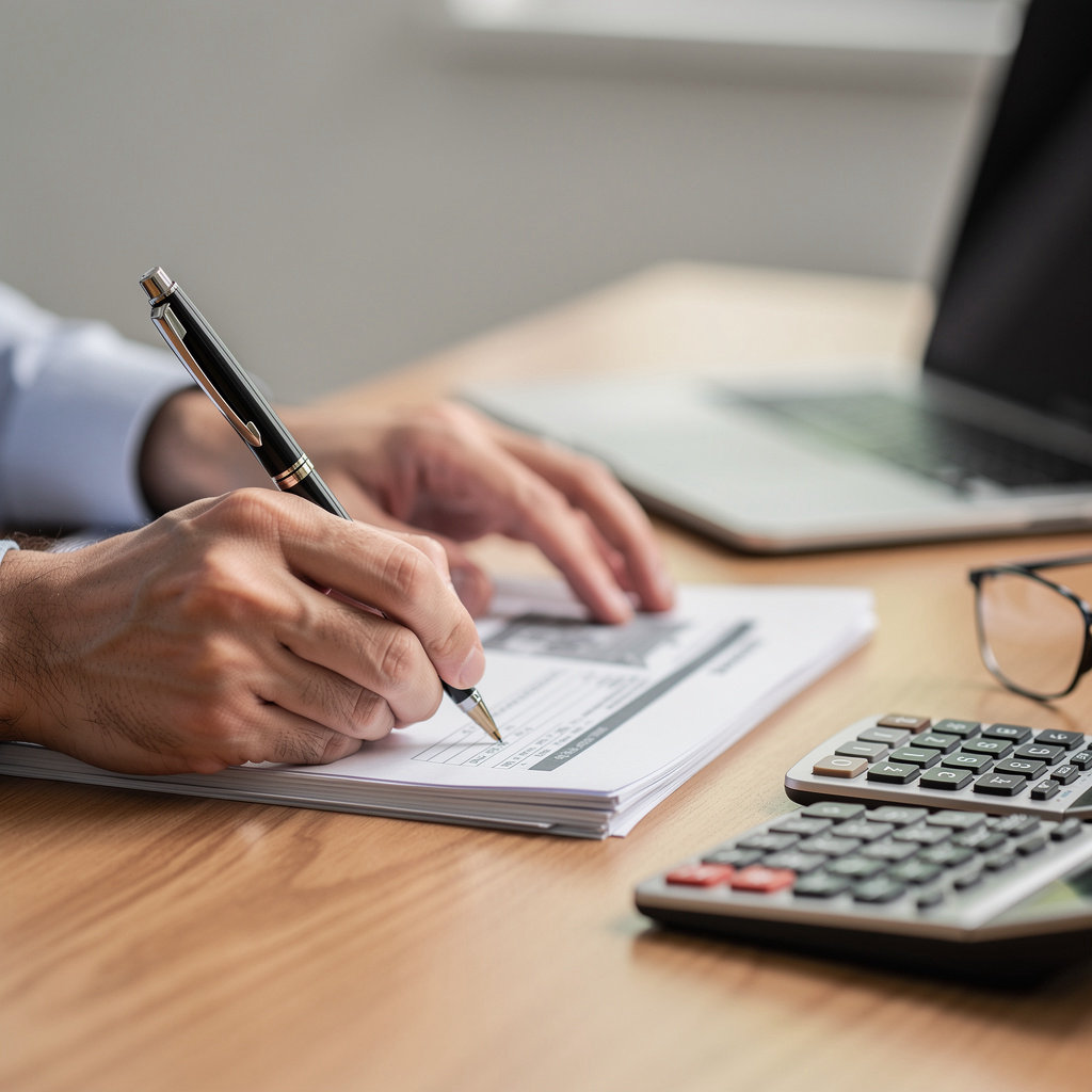 Marsella Real Estate Appraisal professional reviewing property documents and data for an accurate valuation in Escondido